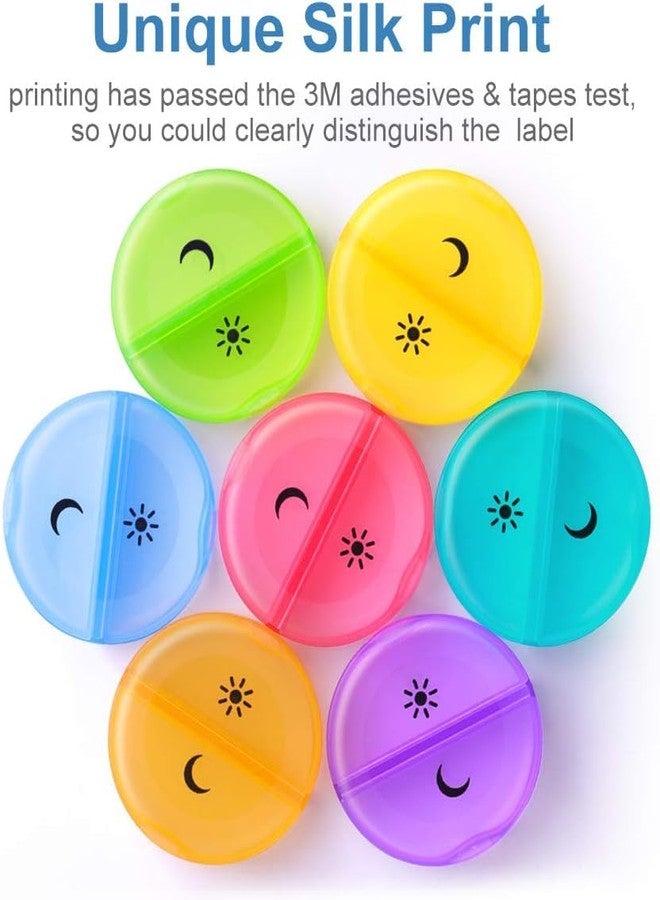 Rabbonix Portable Medicine Organizer Box Tablets Container Case Travel Pill Box For 07 days | Clear Multicolor | 01 Pcs - Image 5